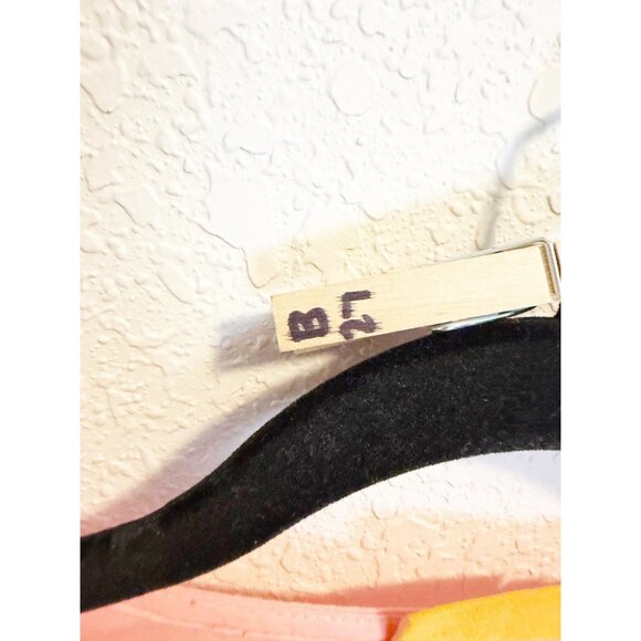 Oliphant Womens Ombre Tiered Maxi Dress Puff Sleeve Split Neck Pink Coral Small - Picture 6 of 6